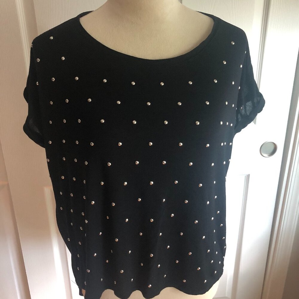 Forever 21 Women's  Black Blouse-Size L